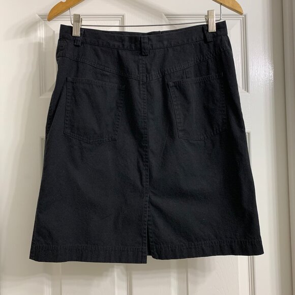 Rafaella Brand Women's Black Denim Skirt, Size 8 - Picture 3 of 3